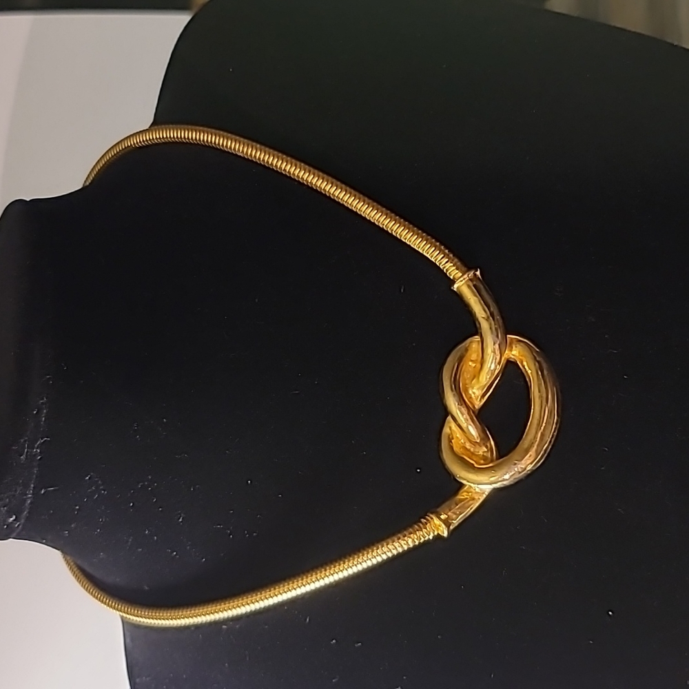 Kenneth Lane Gold Knot Necklace